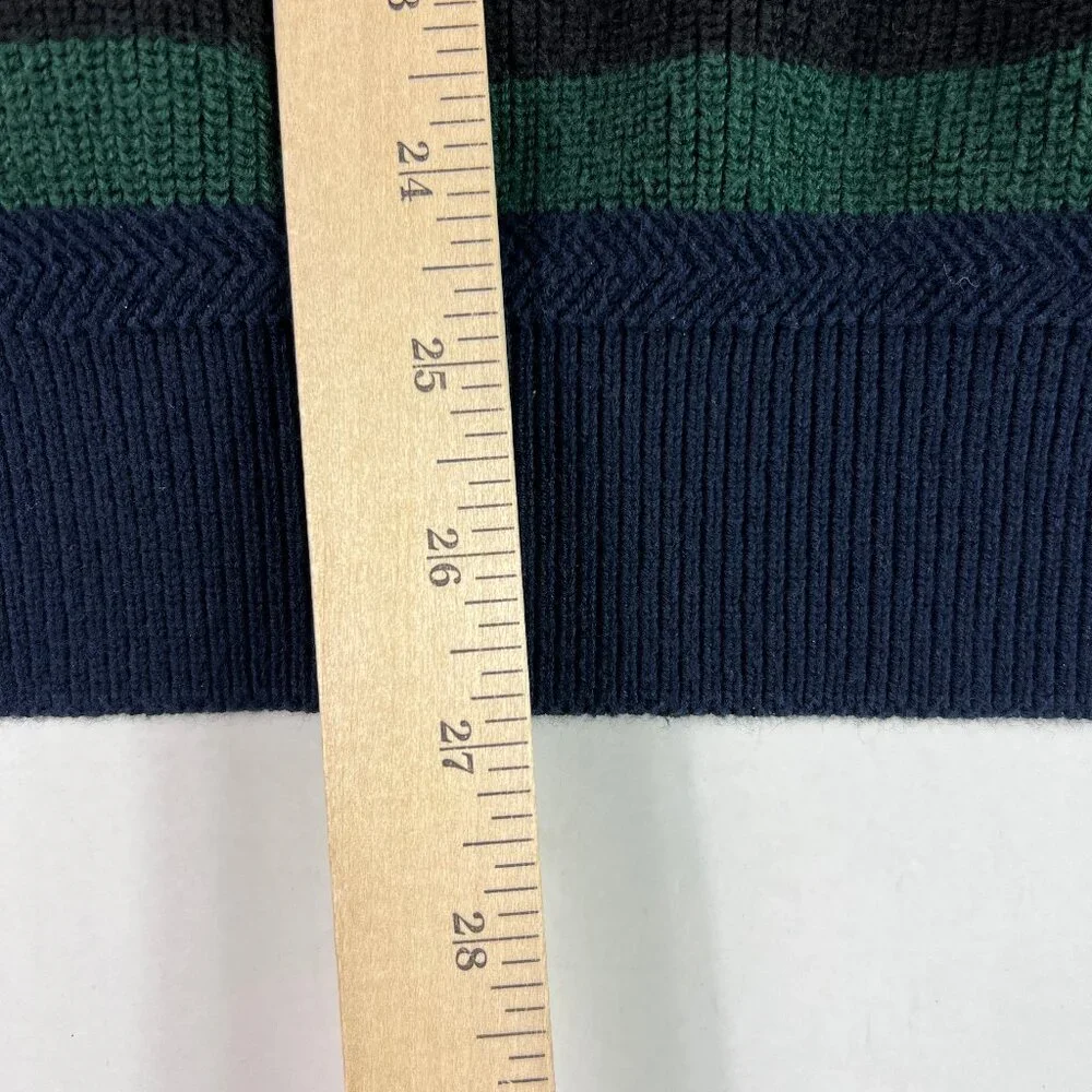 VTG 90s Nautica Knit Sweater Mens Fits Large Colorful Striped Crewneck Tag XL